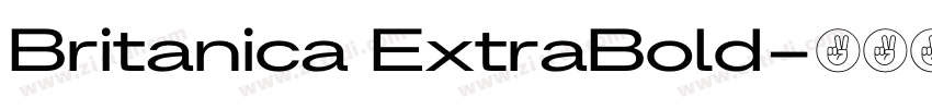 Britanica ExtraBold字体转换